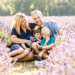 family photo session lavender
