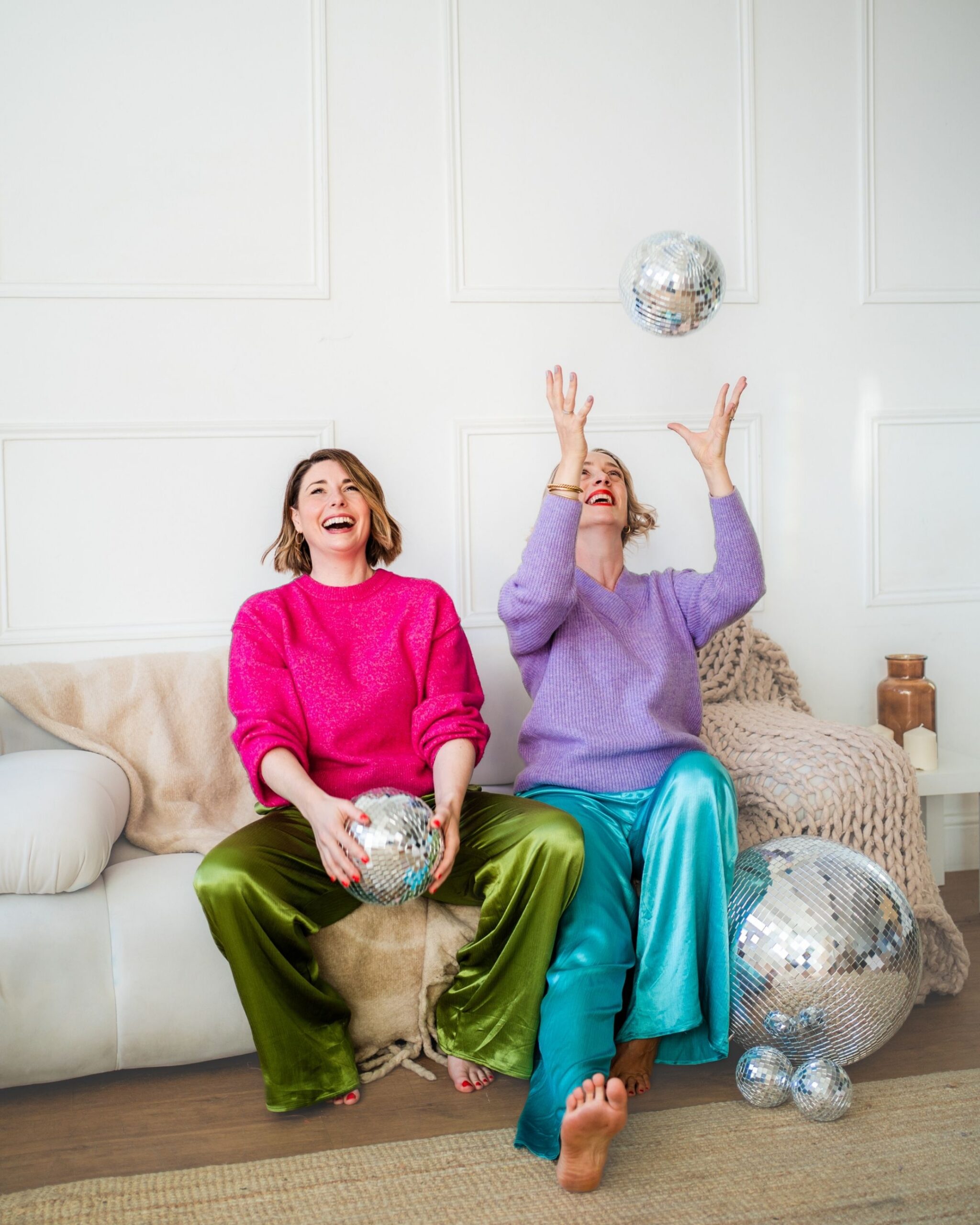 branding photo shoot with two female founders