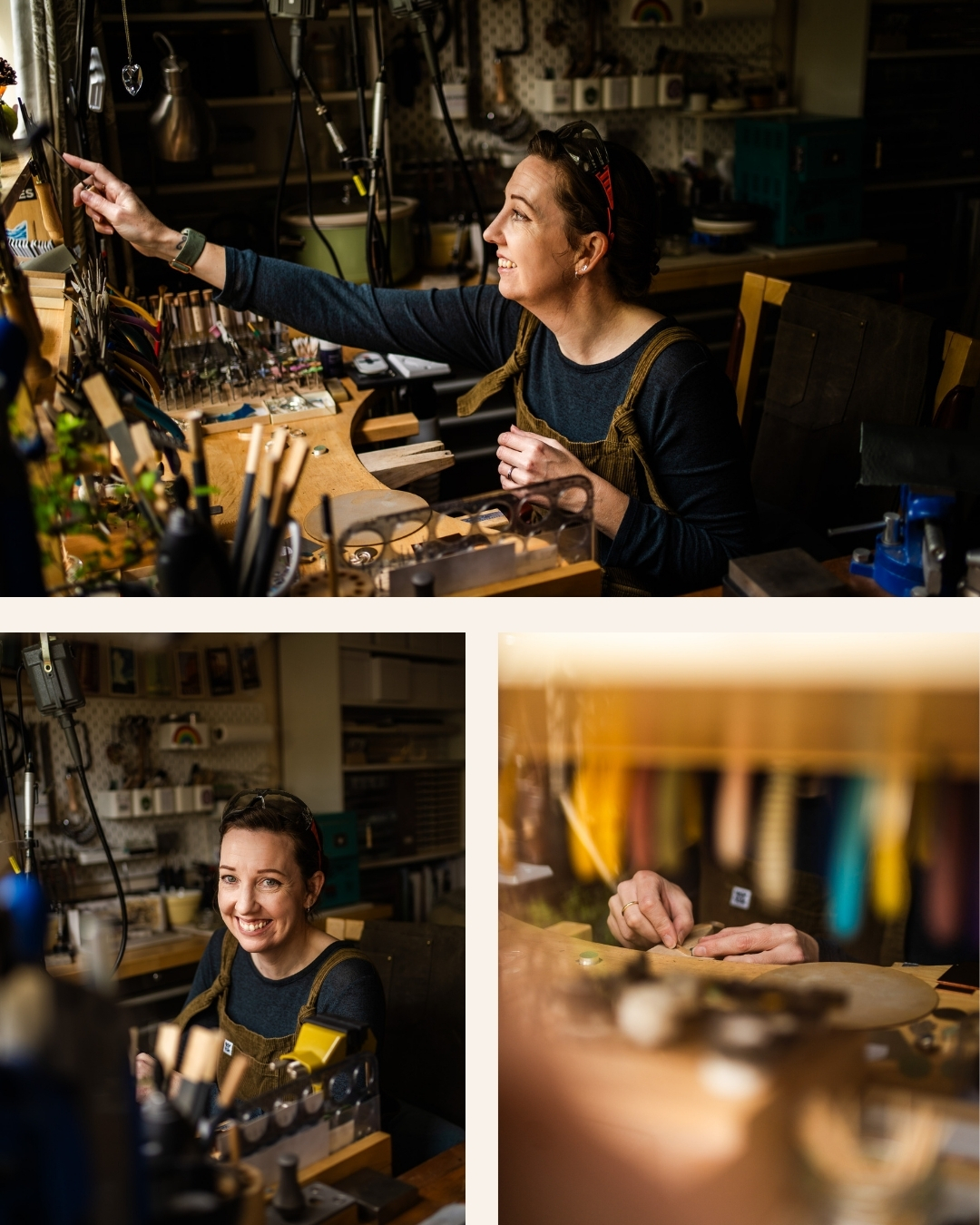 brand photo shoot with jewellery designer