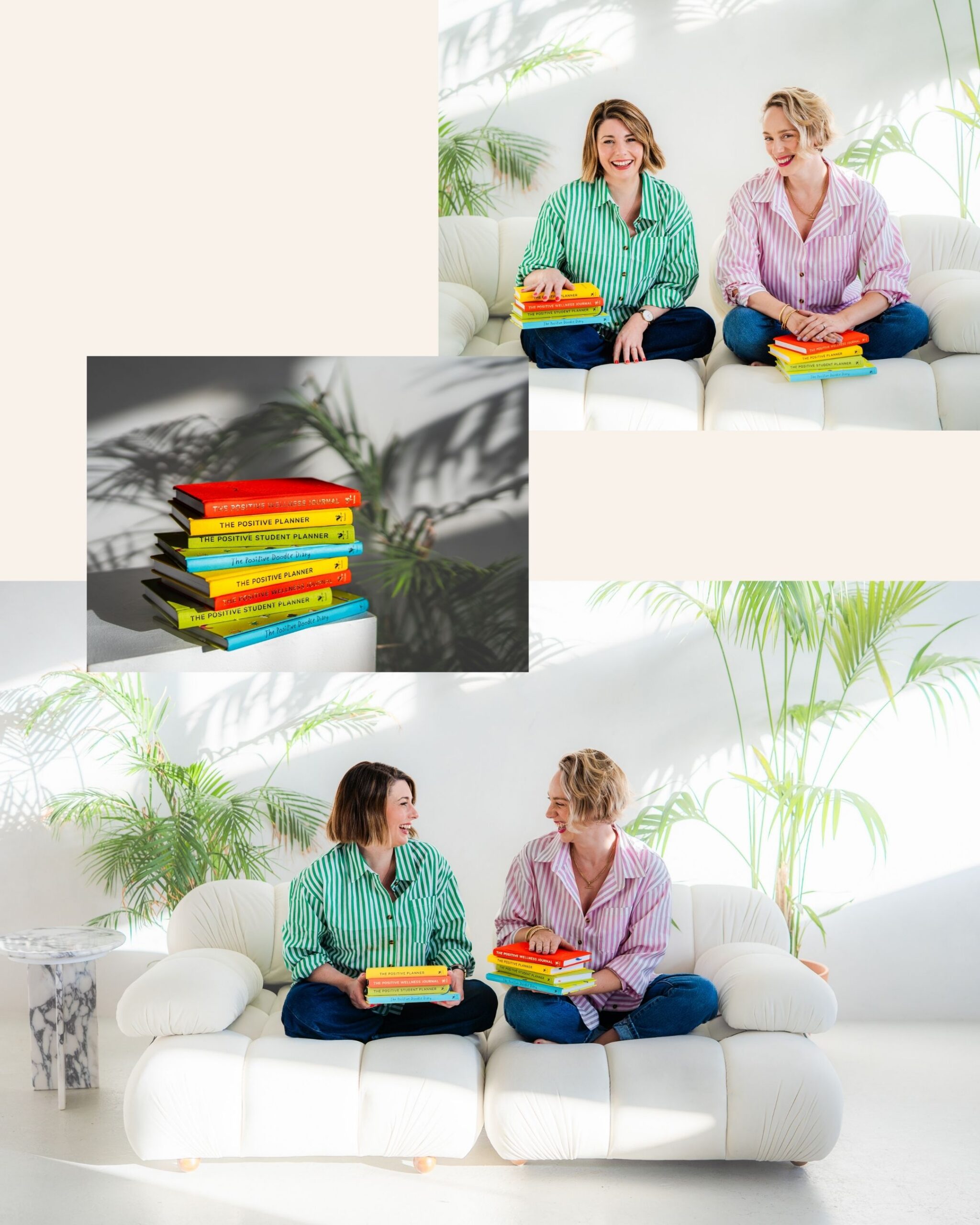 branding photo shoot with two female founders