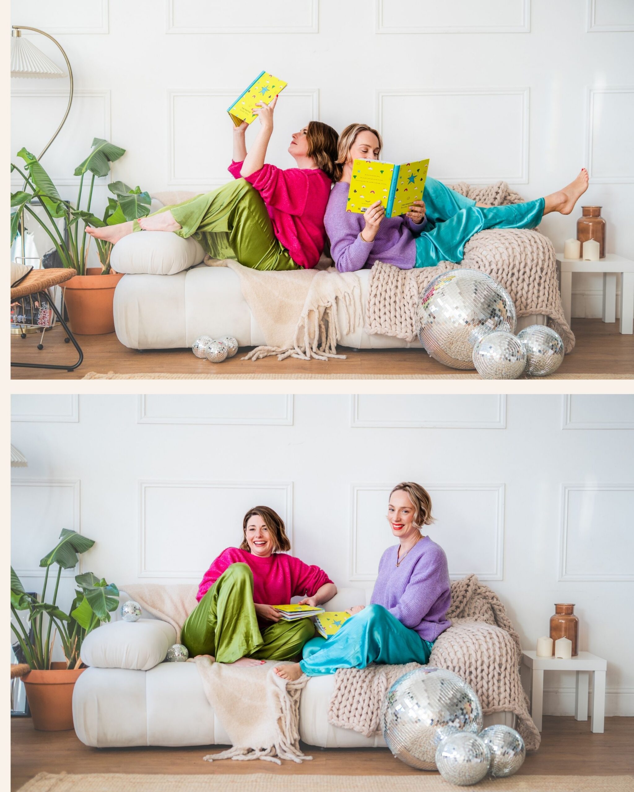 branding photo shoot with two female founders