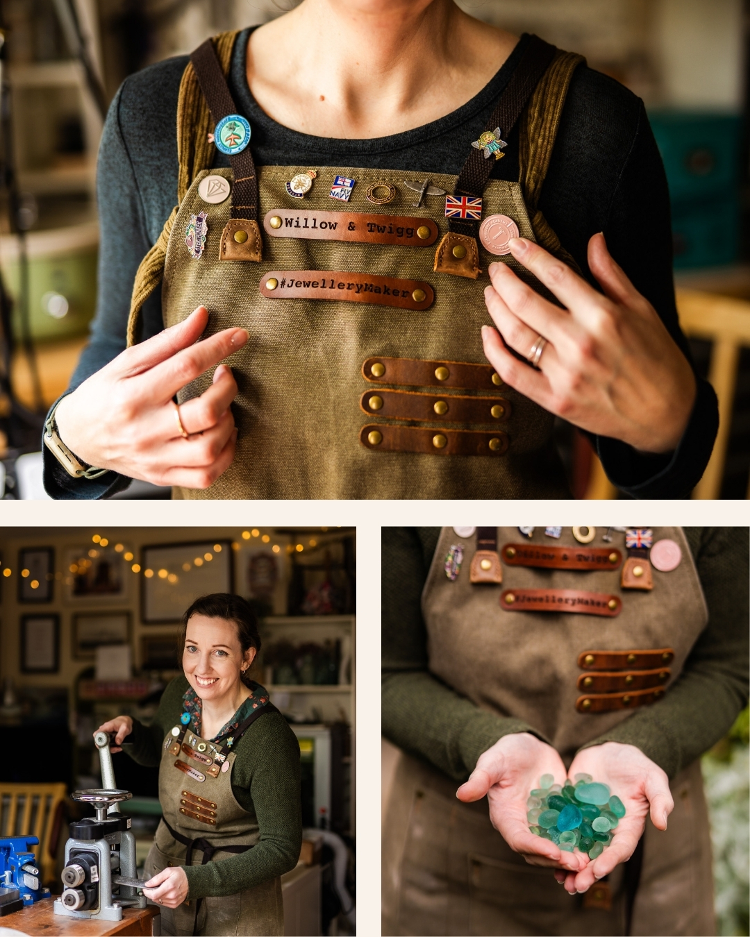 brand photo shoot with jewellery designer
