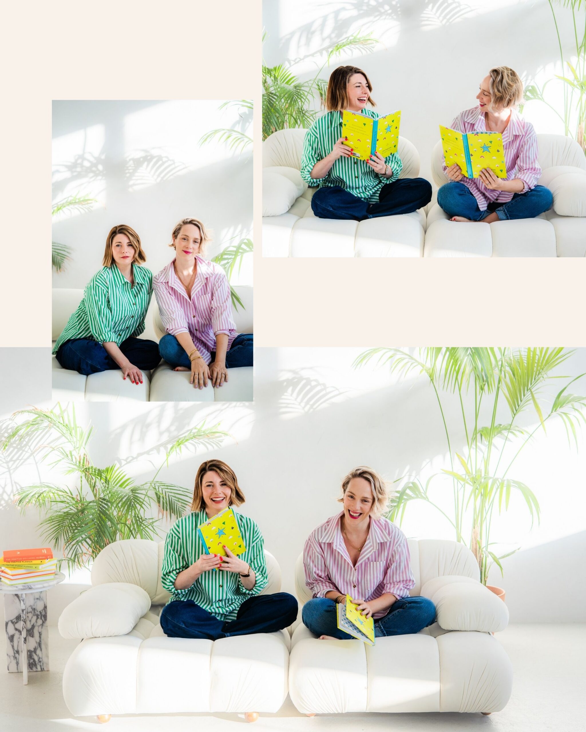 branding photo shoot with two female founders