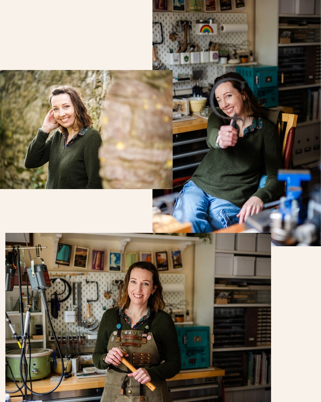 brand photo shoot with jewellery designer
