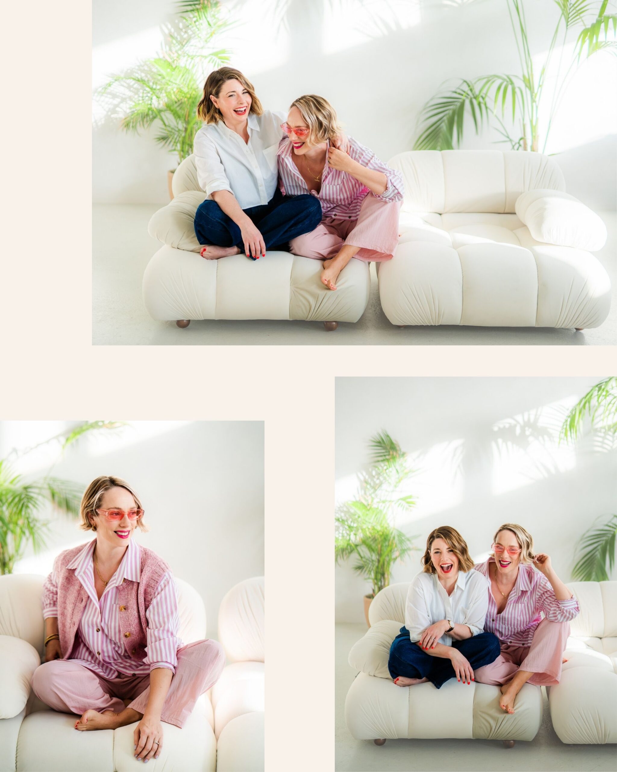 branding photo shoot with two female founders