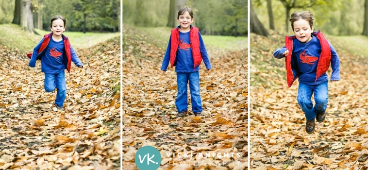 Autumn family photo shoot in Esher, Surrey