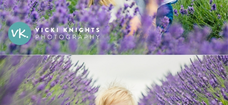 A baby photo shoot in the Surrey lavender fields