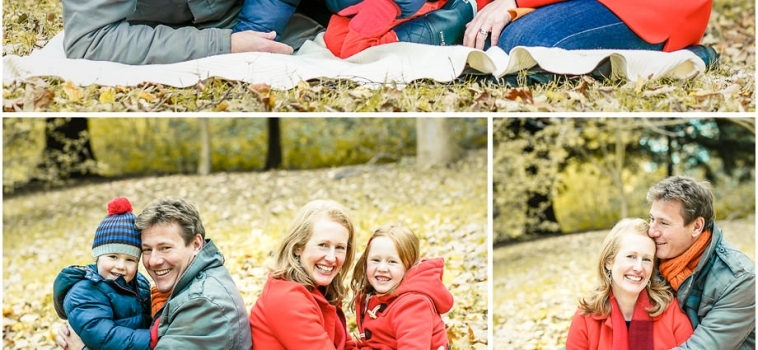An autumnal family photo shoot